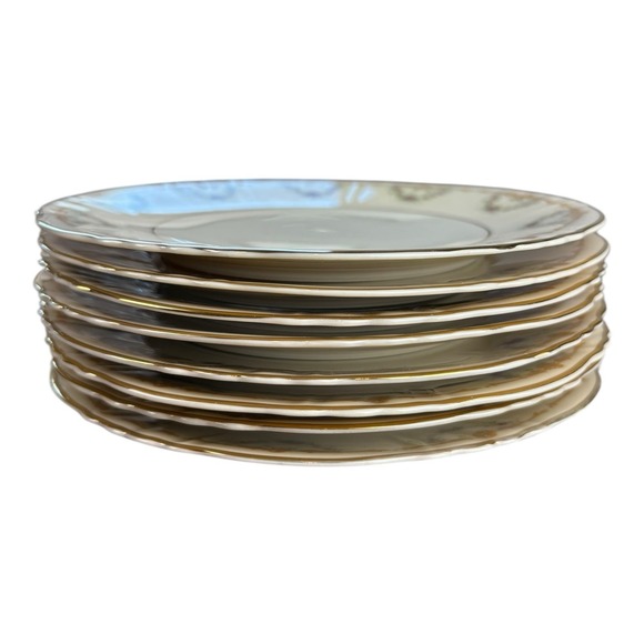 Set‎ of 8 Syracuse China "Wardell" Federal Shape Salad Plates – Made in America - Picture 3 of 6